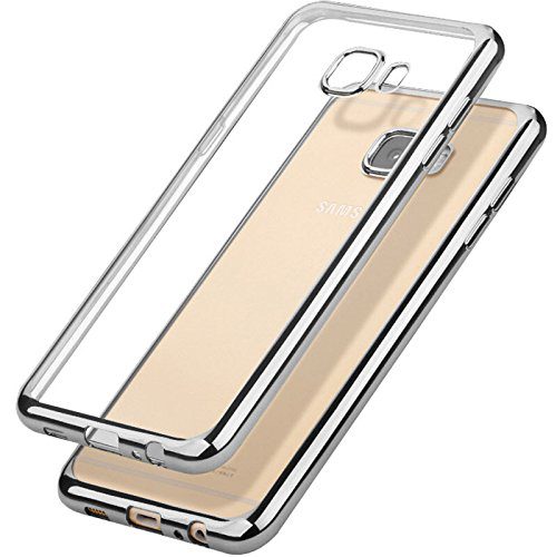 Funda Samsung Silicona gel Transparente con el borde metalizado - 4 Colores 2