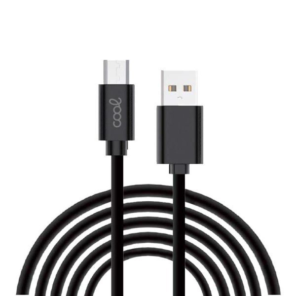 Cable micro-usb Compatible Universal 3 metros Negro 2.4 Amp 1