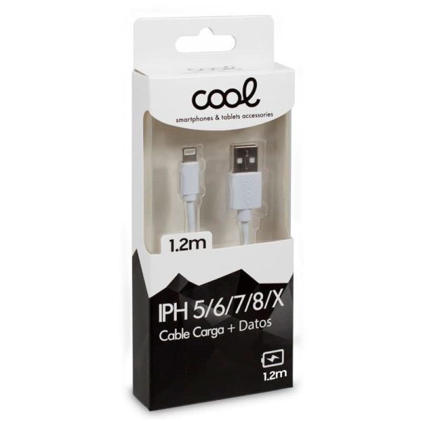 Cable Lightning / iPad para iPhone USB Compatible (1.2 metros) Blanco 2