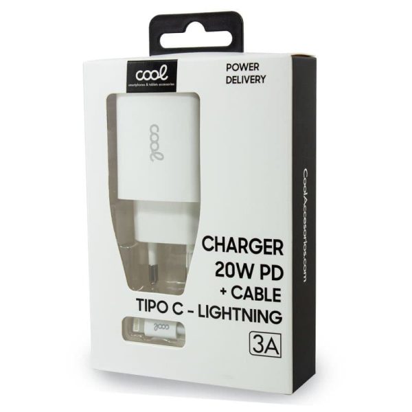 Cargador iPhone TIPO-C PD + Cable Tipo C - Lightning 1,2 metros (20W) 2