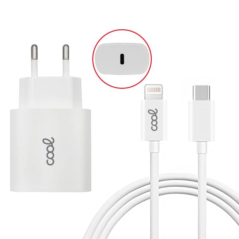 Cargador iPhone TIPO-C PD + Cable Tipo C - Lightning 1,2 metros (20W) 8