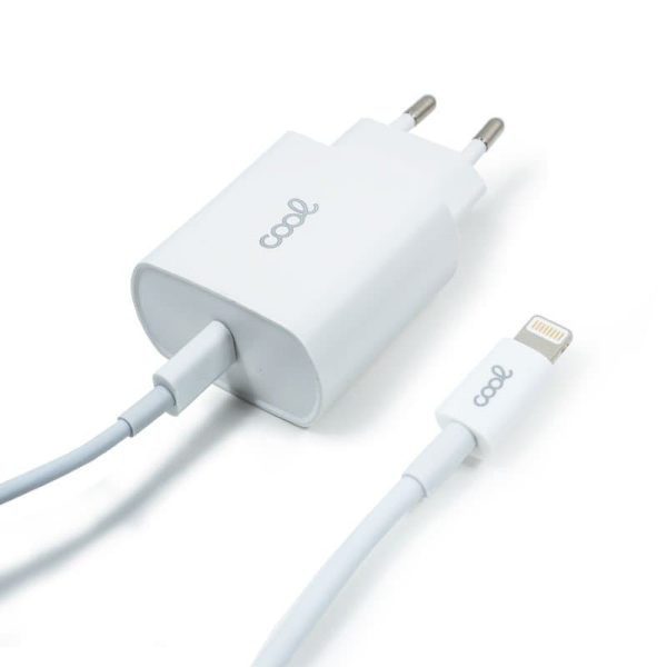 Cargador iPhone TIPO-C PD + Cable Tipo C - Lightning 1,2 metros (20W) 1